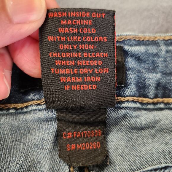 EARL JEAN Denim Shorts Womens 12 Blue Multi Floral Embroidered Boho Festival - Picture 5 of 10